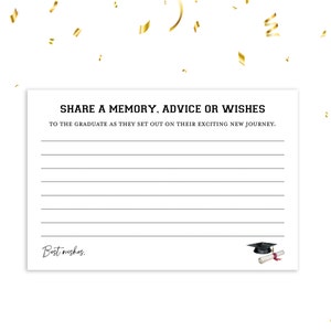 Comparte un recuerdo, consejos y deseos para los graduados de la generación 2025: plantilla digital editable