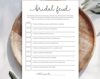 Juego digital minimalista de pelea familiar para despedidas de soltera - Descarga instantánea