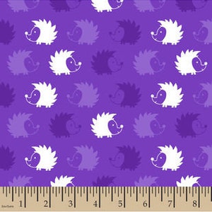 Hedgehog Blanket Purple Hedgehogs