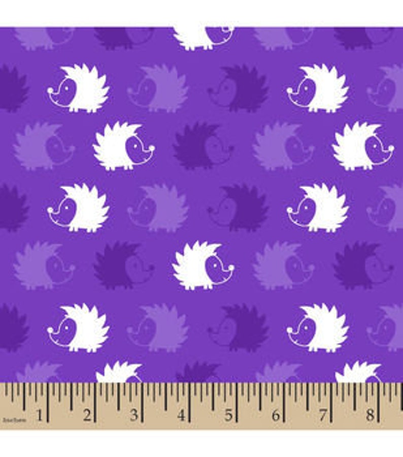 Hedgehog Blanket Purple Hedgehogs