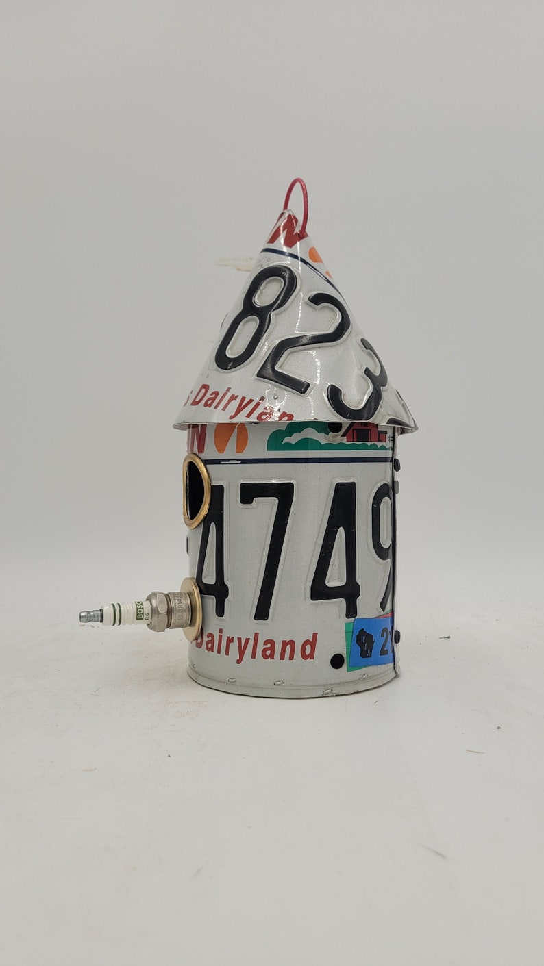 Wisconsin license plate birdhouse image 2