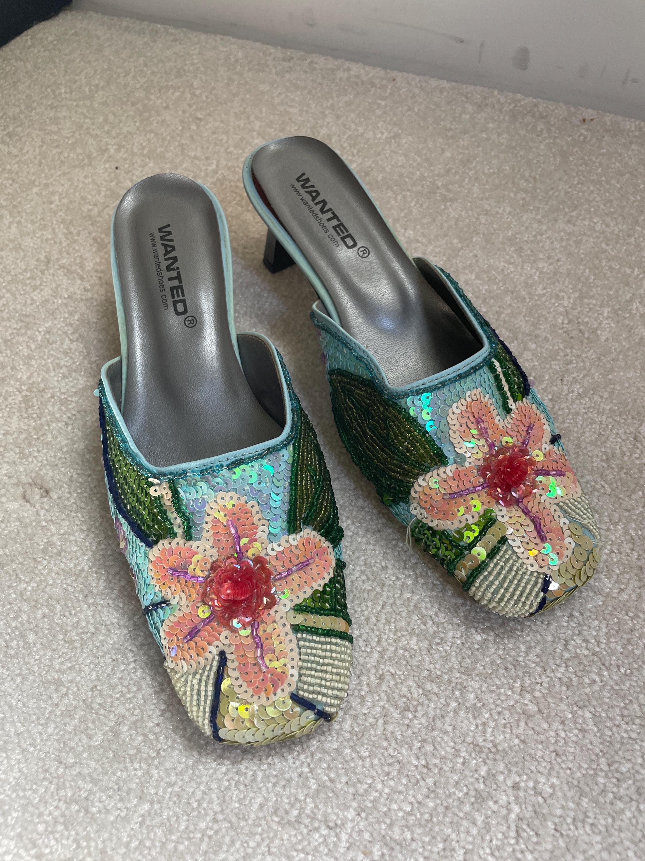 vintage ミュール Vintage heeled mules - Etsy 日本