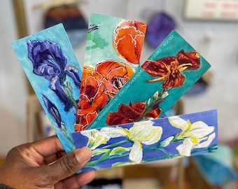 2” X 6” African American Fine Art Bookmarks on Heavy Glossy Cardstock Printed on Both Sides 4 Designs of works by Tomisha Lovely-Allen