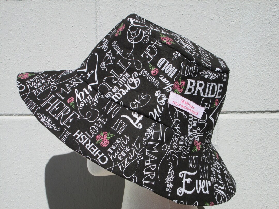 Bridal Bucket Hat 24 Xlarge Bachelorette Wedding Cake Etsy