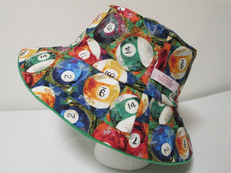 Bucket Hat 23 Large Pool Billiards Eight Ball Pool Etsy