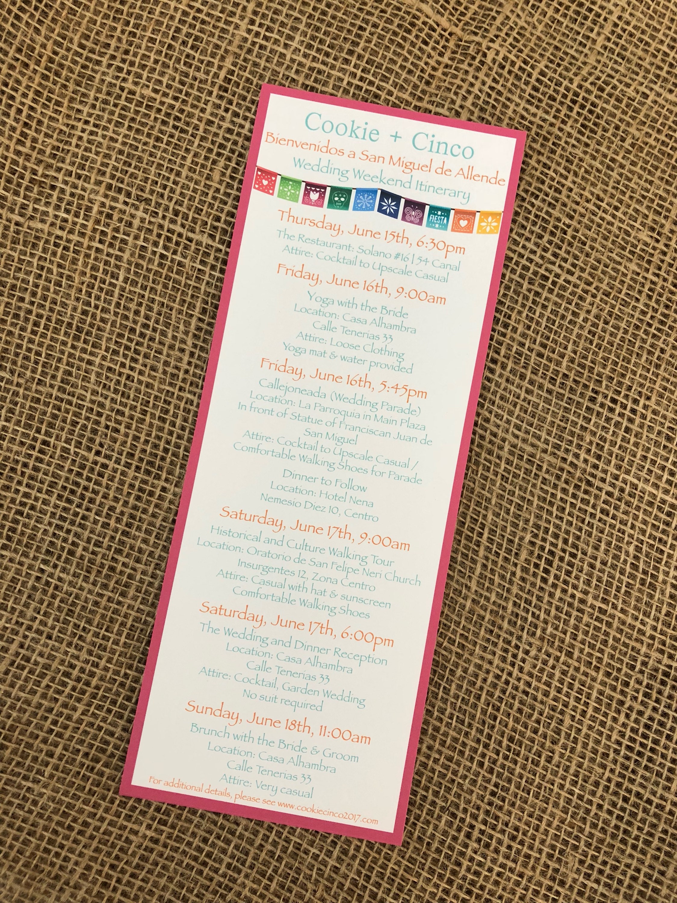 Destination Wedding Itinerary, Printed Wedding Itinerary, Wedding  Itinerary, Itinerary, Beach Wedding Itinerary, Mexico Wedding Itinerary -  Etsy