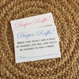 Boleto de la rifa del pañal, rifa del pañal, rifa del pañal del bebé, ducha del bebé, juego de la ducha del bebé, rifa del pañal de la ducha del bebé, boleto de la rifa