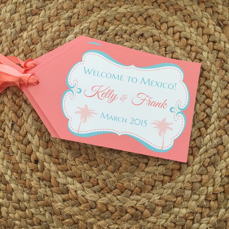 Destination Wedding Luggage Tag Bag Tags Destination Etsy