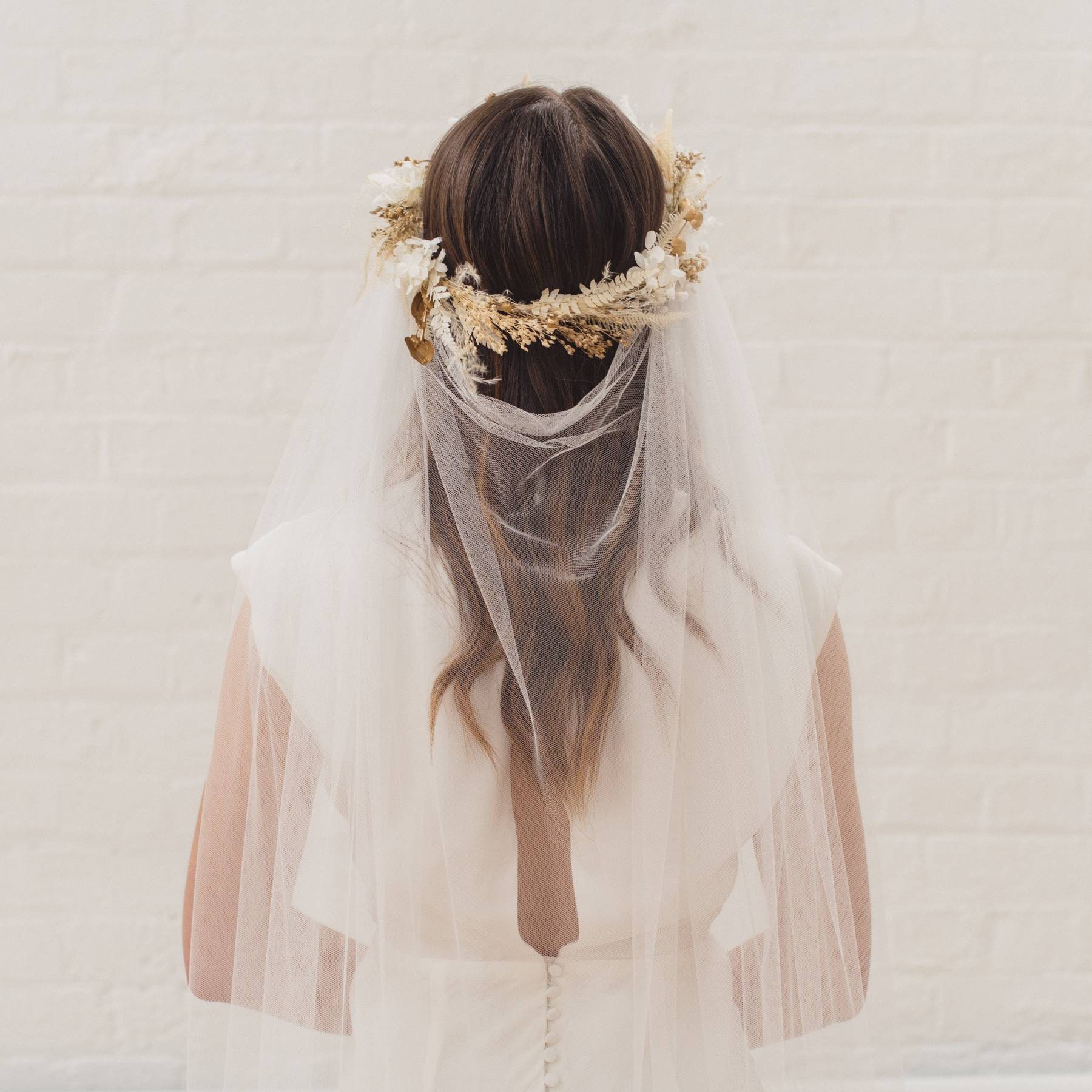 Drape wedding veil, boho draped veil, bohemian bridal veil, draping single tier veil, beach, woodland, hippie, alternative bride | LOYALTY