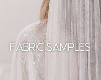 Order a fabric sample/swatch - Soft English Tulle, Pure Silk Tulle, English Net, Fine English Tulle, Italian Tulle, Point d'esprit, Polkadot