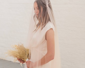Juliet Cap Veil: Ultrasoft Illusion Tulle, Two Tier Wedding Veil | HONOUR