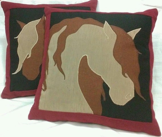 Items similar to Custom order Horsehead pillows on Etsy