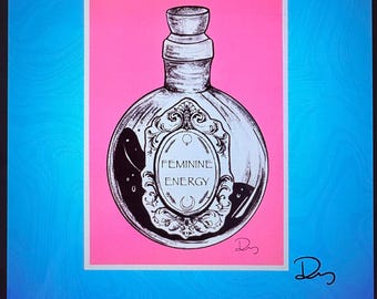 Feminine Energy Potion by Des Roberts 5”x7” Satin Print