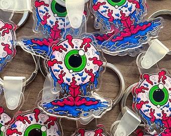 Eye Guy Acrylic Keychain by Dirkx Ink