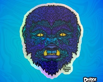 Wolfman Holographic Sticker