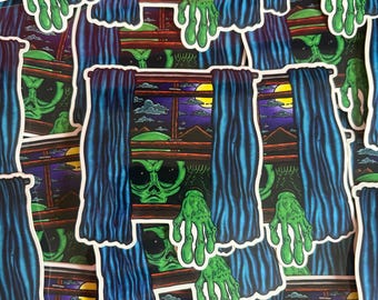 Reach Out and Grab Ya! Vinyl Stickers by Dirkx Ink