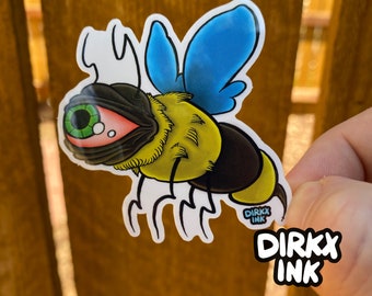 Eye Bee Weatherproof Gloss Vinyl Bug Sticker Decal