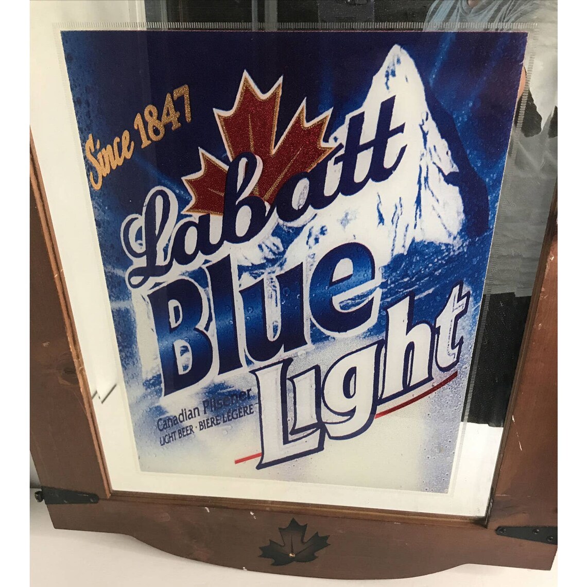 Labatt blau Licht Spiegel Bier Mann Höhle Bar Zeichen schwere | Etsy