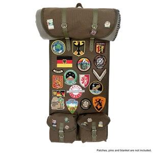 Indiana Jones Inspired Rucksack Banner: Vintage Military Wall Display