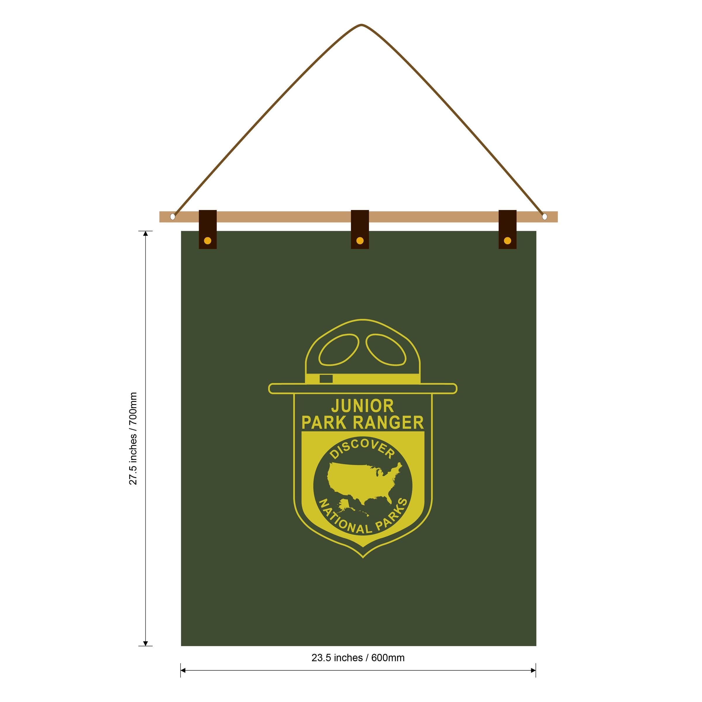 Junior Ranger Scout Badges Display BANNER Plus / Enamel Pin & Patch ...