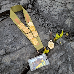 National Park Junior Ranger Scouts Badges Display Lanyard / Enamel Pin & Patch Organizer