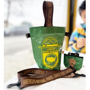 National Park Junior Ranger Scouts Tote Set – Eco-Friendly Gift for Kids | Recycled, Waterproof & Collectible
