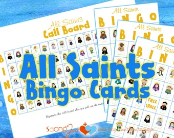 All Saints Bingo Cards PDF