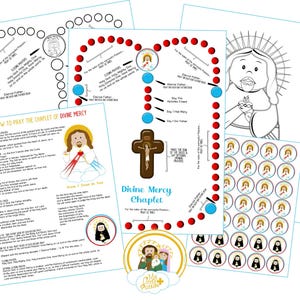 Terço da Divina Misericórdia e Páginas para Colorir