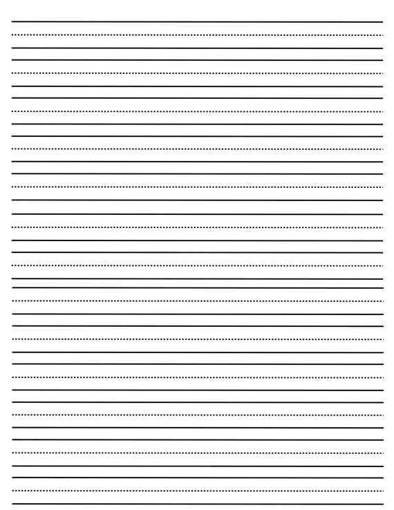 kids ruled line plain stationery printable pdf etsy