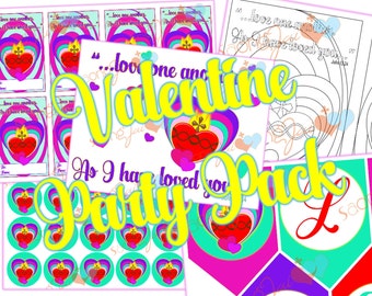 Sacred Heart Valentine Party Pack Printable PDF