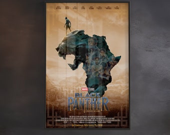 Black Panther (African Continent) International Movie Poster Size 24"x36"