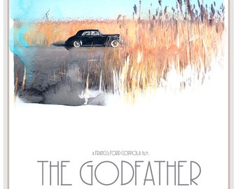 Poster Du Film The Godfather - Décoration Murale Sur Toile Pour Salon