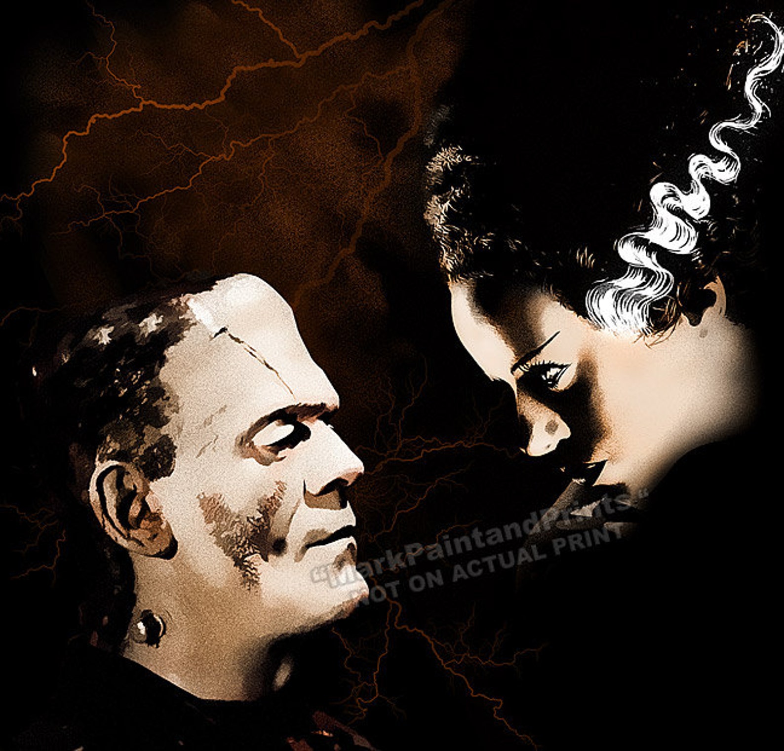 BRIDE OF FRANKENSTEIN - / Boris Karloff / Elsa Lanchester / Halloween ...