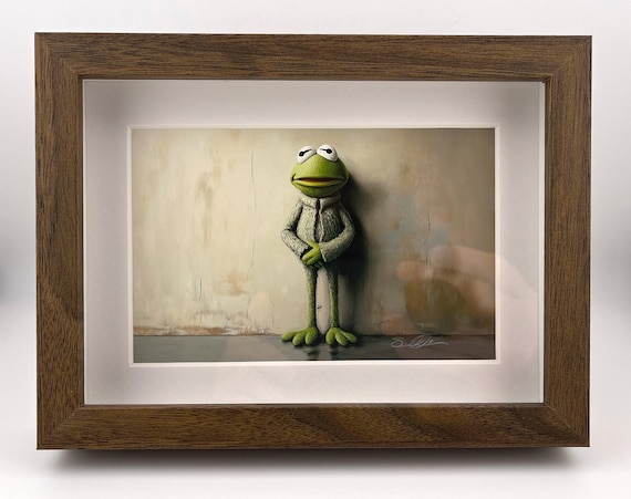 Green Icon in Mohair - 5.5 X 3.5 Inch Framed Mini Art Print by
