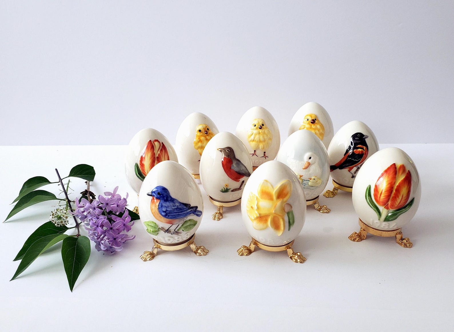 Vintage Goebel Easter Eggs, West Germany