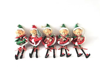 Duendes navideños vintage de la colección Katherine