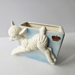 Vintage Lamb Planter, Royal Windsor Pottery, Kinderkamer Decor