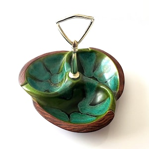 Vintage California Pottery, Sequoia Ware, MCM Appetizer Dish