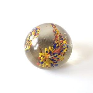Vintage Abstract Floral Paperweight