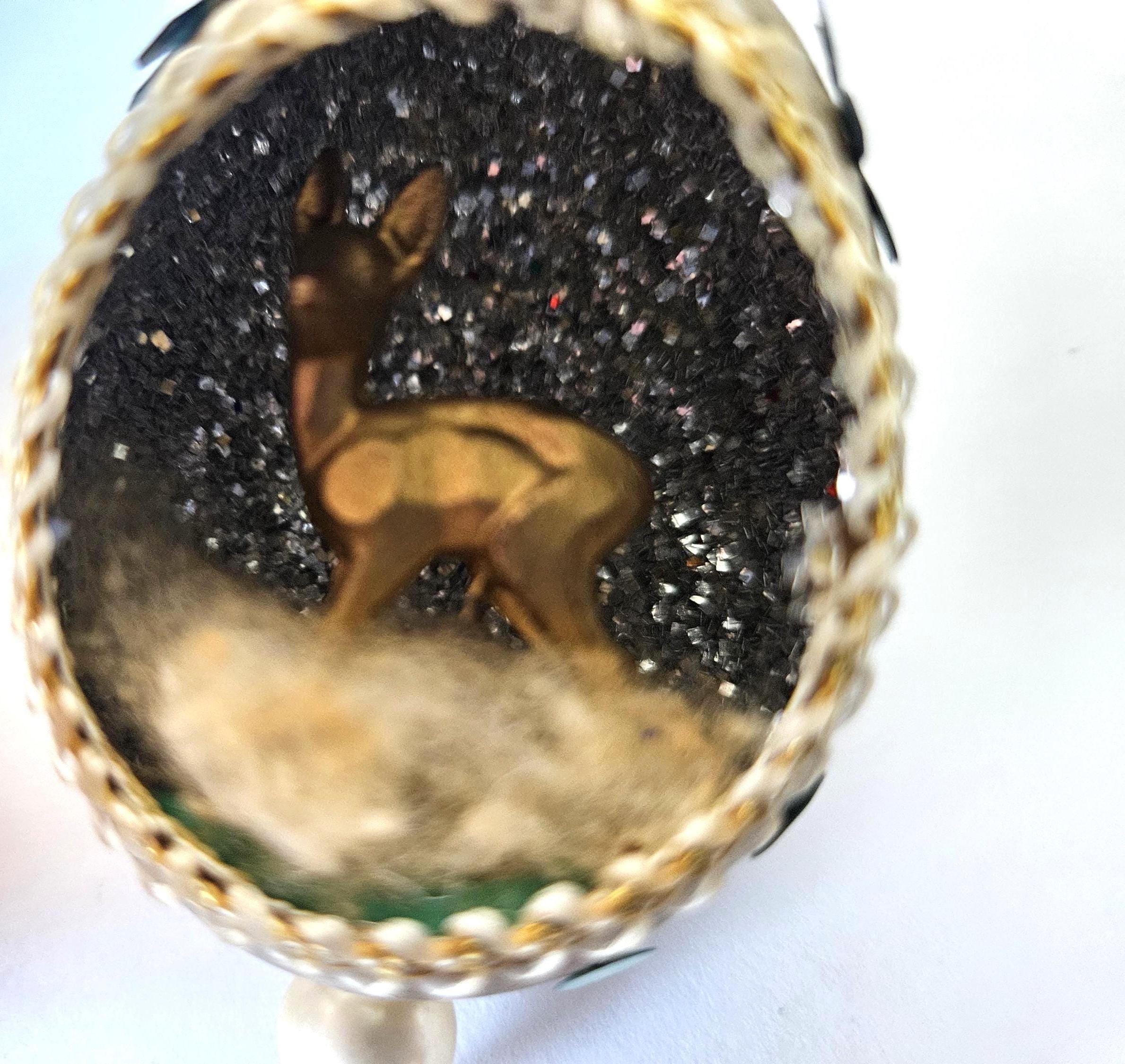 Vintage Christmas Handmade Diorama Egg Ornaments - Etsy