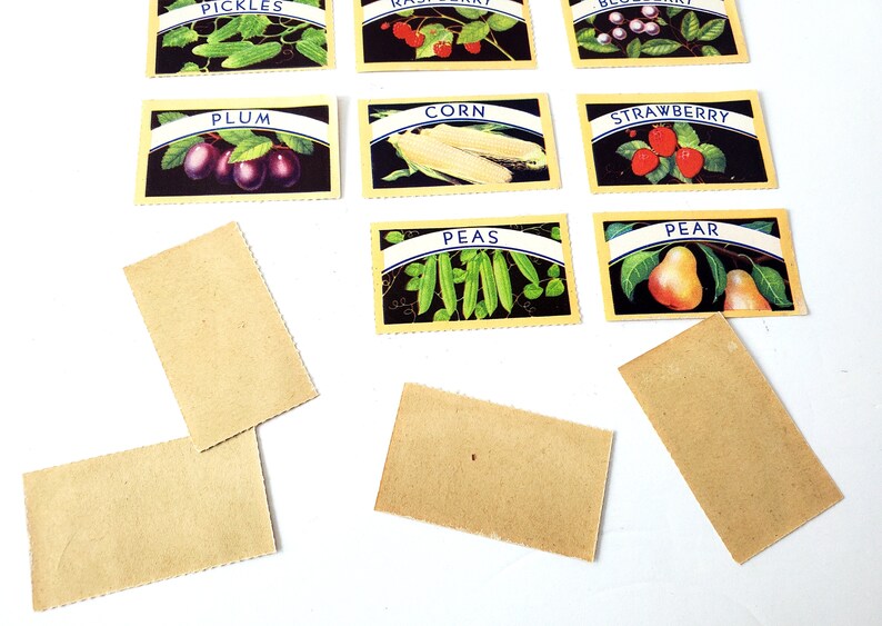 May include: A set of nine vintage blank cards with a scalloped edge. The cards are beige and have a brown paper texture. The cards are arranged in a grid pattern on a white surface. The cards are blank and ready to be used for a variety of purposes, such as writing notes, making cards, or creating crafts.