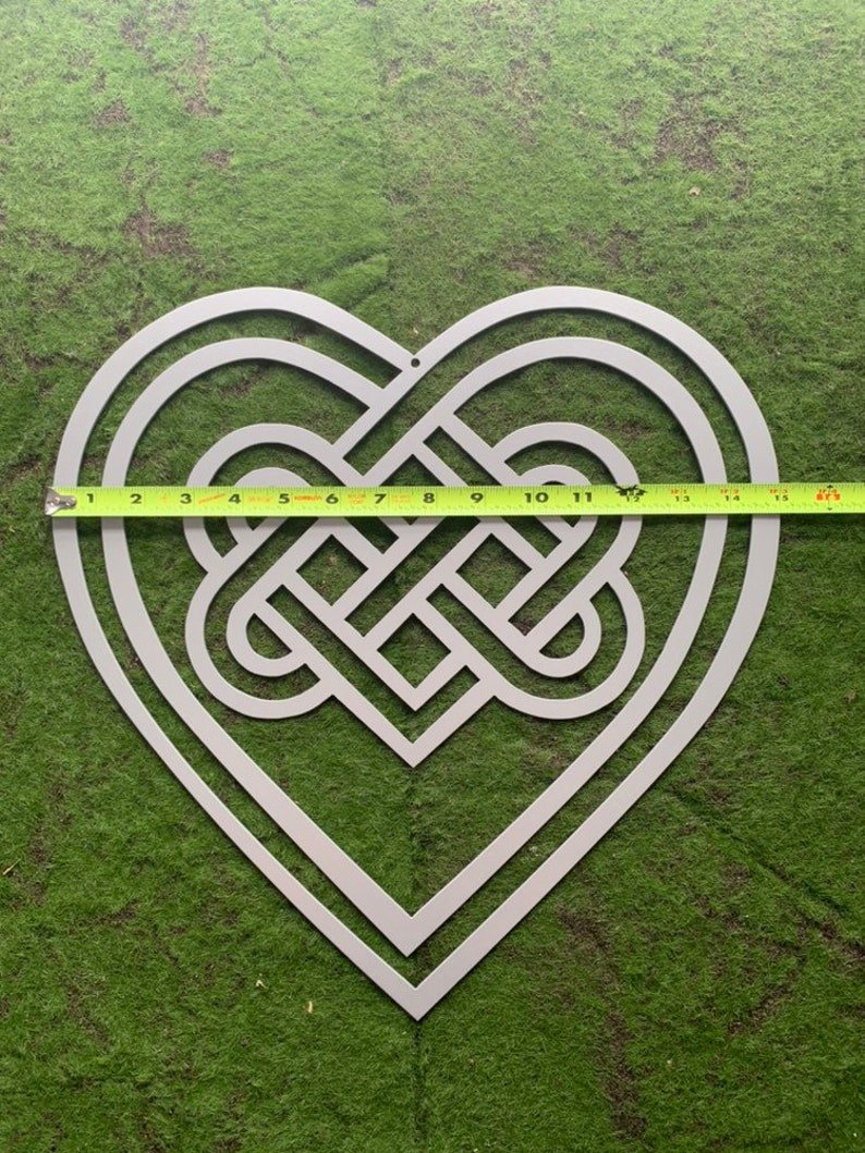 Celtic Heart Love Knot Trinity Knot Charm Eternal Love Irish Never Ending Love Friendship Triangle Knot Faith Loyalty Scottish Knot Gaelic image 7