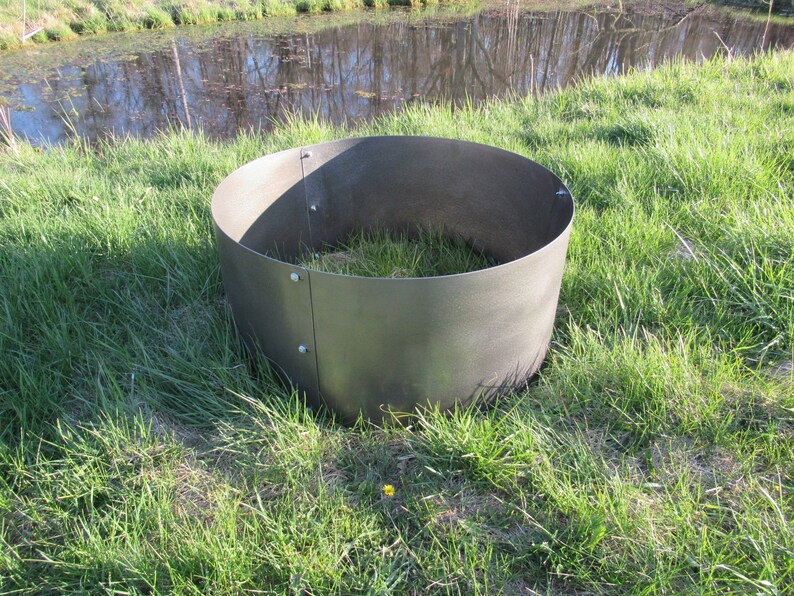 Solid Fire Ring With Holes Pit Heavy Duty Smokeless Campground Etsy