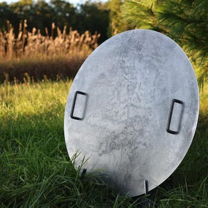 Corten Fire Pit Cover, Corten Fire Pit Lid Personalized Custom  Fire Ring Round Steel Snuffer, Lid Fire Pit, Outdoor, Heavy Duty Steel