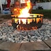 Heavy Duty Pine Tree Style Fire Ring Corten Personalized Custom Fire ...