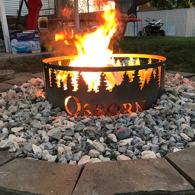 Custom Fire Rings For Fire Pits Custom Steel Fire Pits Midwest Beach