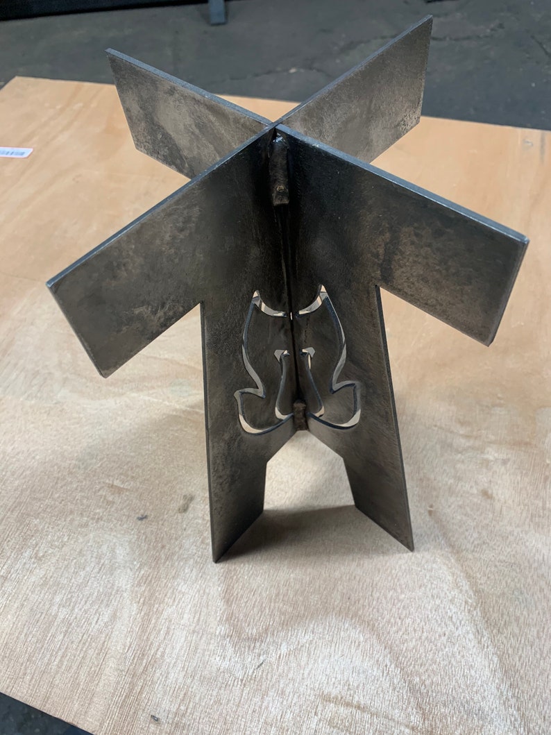 Vertical Firepit Grate Fire Pit Stand Campfire Stand Lodge Etsy