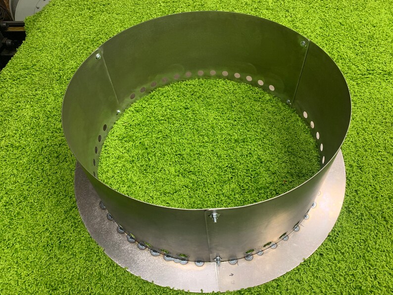 Fire Ring With Lip Smokeless Fire Pit Customized Design Etsy