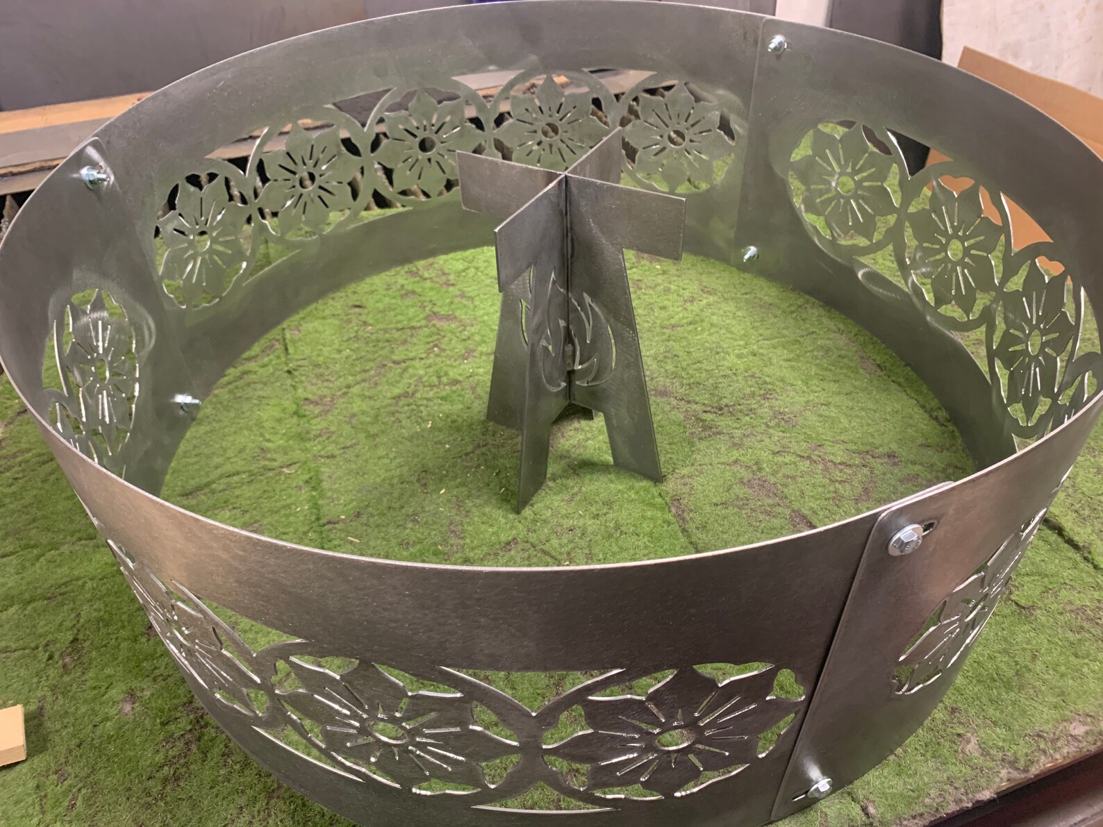 Vertical Firepit Grate Fire Pit Stand Campfire Stand Lodge Etsy UK