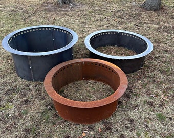 Corten Steel Fire ring with lip, Smokeless, fire pit, Customized, COR_TEN,Design, Pit, Firepit, Outdoor, Fire Place, Campground,